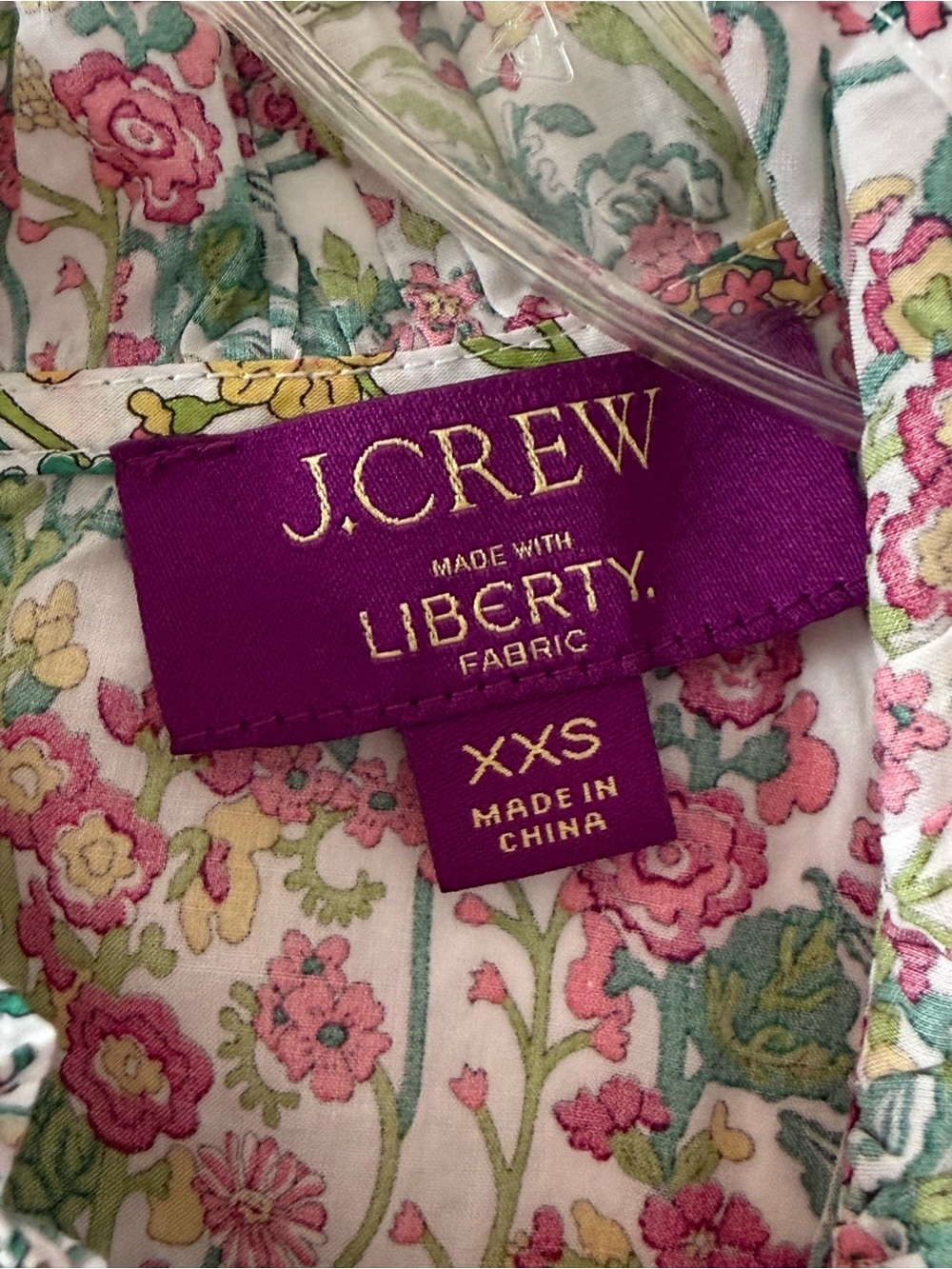 J. Crew Fleur Top in Liberty Fabric—Pink & Green - Picture 4 of 6